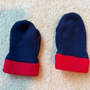 Hannah Andersson Kids' Navy and Red winter Mittens